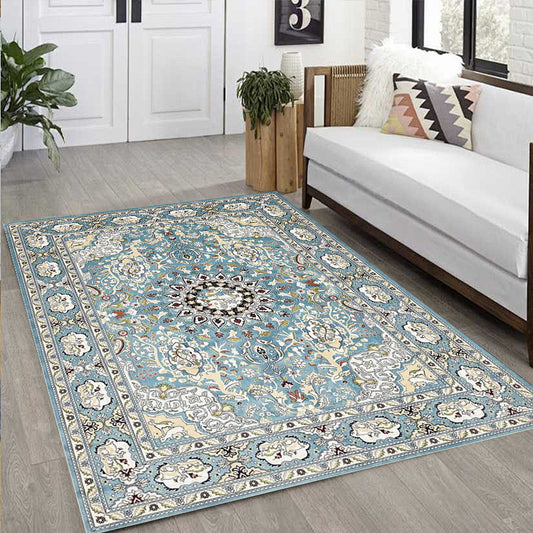 Foldable Washable Vintage Carpets - Decorative Area Carpet for Home Décor