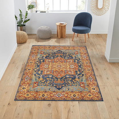 Foldable Washable Vintage Carpets - Decorative Area Carpet for Home Décor