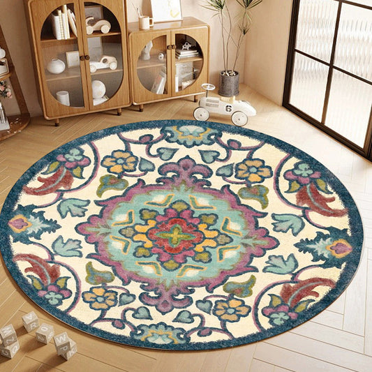 Foldable Washable Vintage Carpets - Decorative Area Carpet for Home Décor