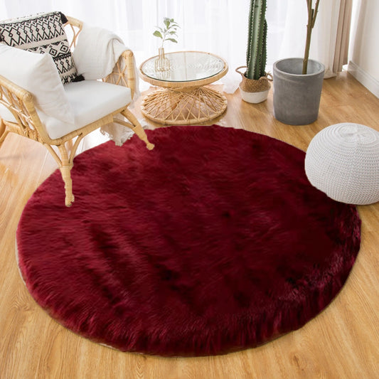 Foldable Washable Vintage Carpets with 5cm Long Pile - Decorative Area Carpet for Home Décor