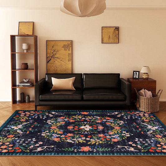 Foldable Washable Vintage Carpets - Decorative Area Carpet for Home Décor