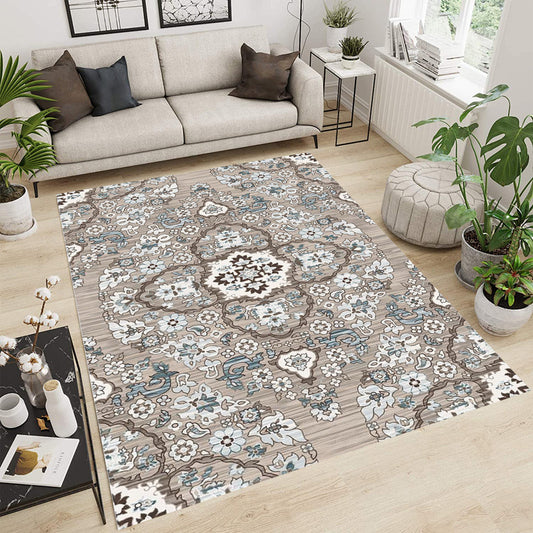 Foldable Washable Vintage Carpets - Decorative Area Carpet for Home Décor