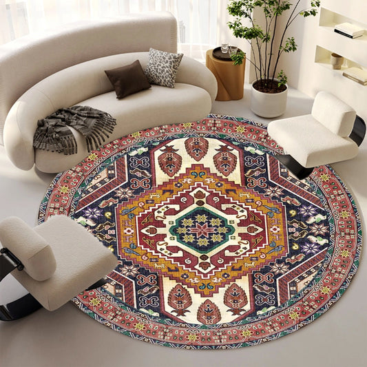 Foldable Washable Vintage Carpets - Decorative Area Carpet for Home Décor