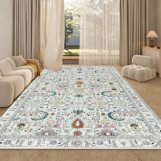 Foldable Washable Vintage Carpets - Decorative Area Carpet for Home Décor