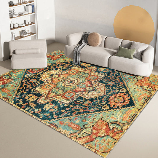 Foldable Washable Vintage Carpets - Decorative Area Carpet for Home Décor