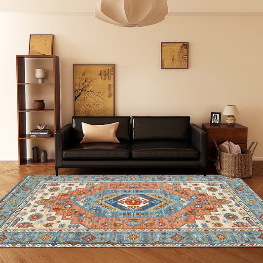 Foldable Washable Vintage Carpets - Decorative Area Carpet for Home Décor