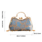 Metalic Frame Embroidered Clutch Handbags