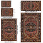 Foldable Washable Vintage Carpets - Decorative Area Carpet for Home Décor