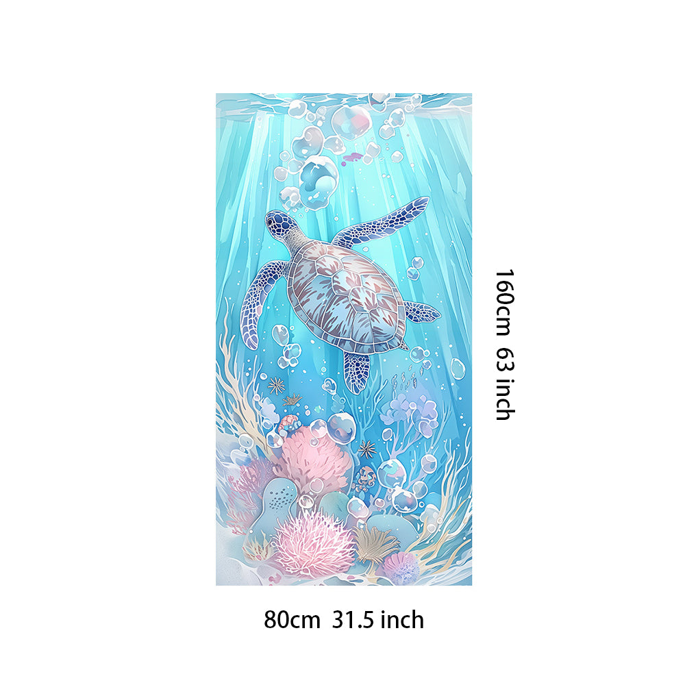 Printed Beach Towels for Vacation - Absorbent Beach Bath Towel in Individual OPP Packaging