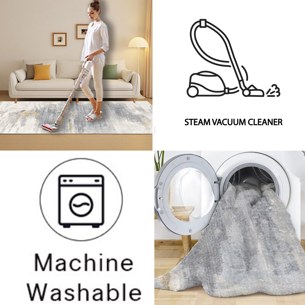 Foldable machine washable simple carpets - Decorative Area Carpet for Home Décor