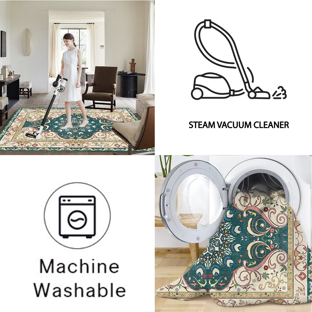 Easy to clean folding traditional carpets - Decorative Area Carpet for Home Décor