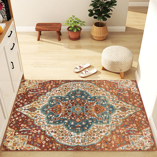 Foldable Washable Vintage Carpets - Decorative Area Carpet for Home Décor