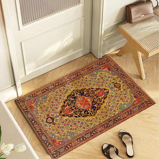 Foldable Washable Vintage Carpets - Decorative Area Carpet for Home Décor