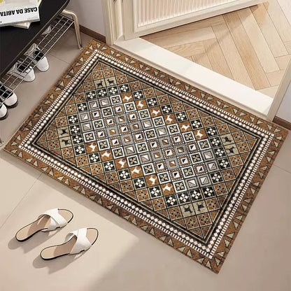 Foldable Washable Vintage Carpets - Decorative Area Carpet for Home Décor