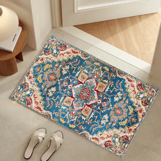 Foldable Washable Vintage Carpet - Decorative Area Carpet for Home Décor