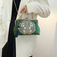 Metalic Frame Embroidered Clutch Handbags