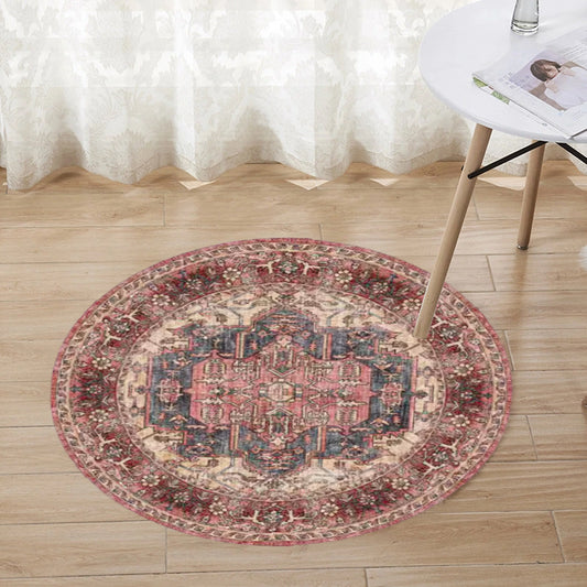 Foldable Washable Vintage Carpets - Decorative Area Carpet for Home Décor