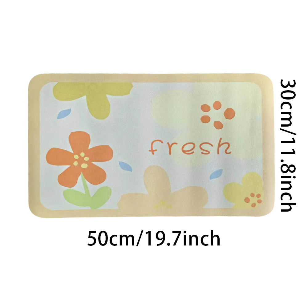 kitchen countertop absorbent dishwashing dish drain bowl and tray coaster