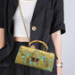 Metalic Frame Embroidered Clutch Handbags