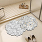 Flower mats bathroom door waterproof and non-slip