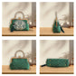 Metalic Frame Embroidered Clutch Handbags