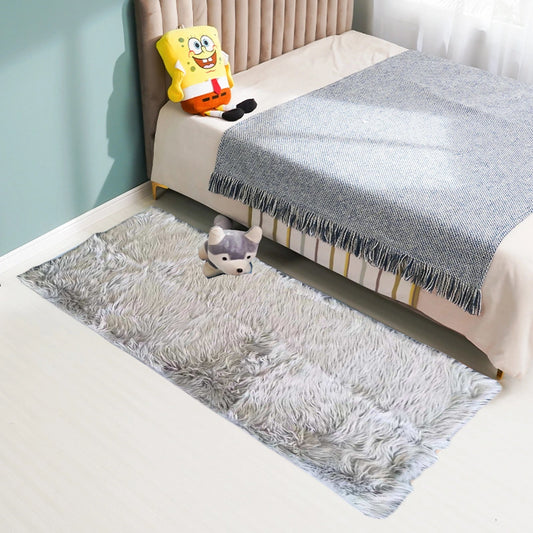 Foldable Washable Vintage Carpets with 5cm Long Pile - Decorative Area Carpet for Home Décor